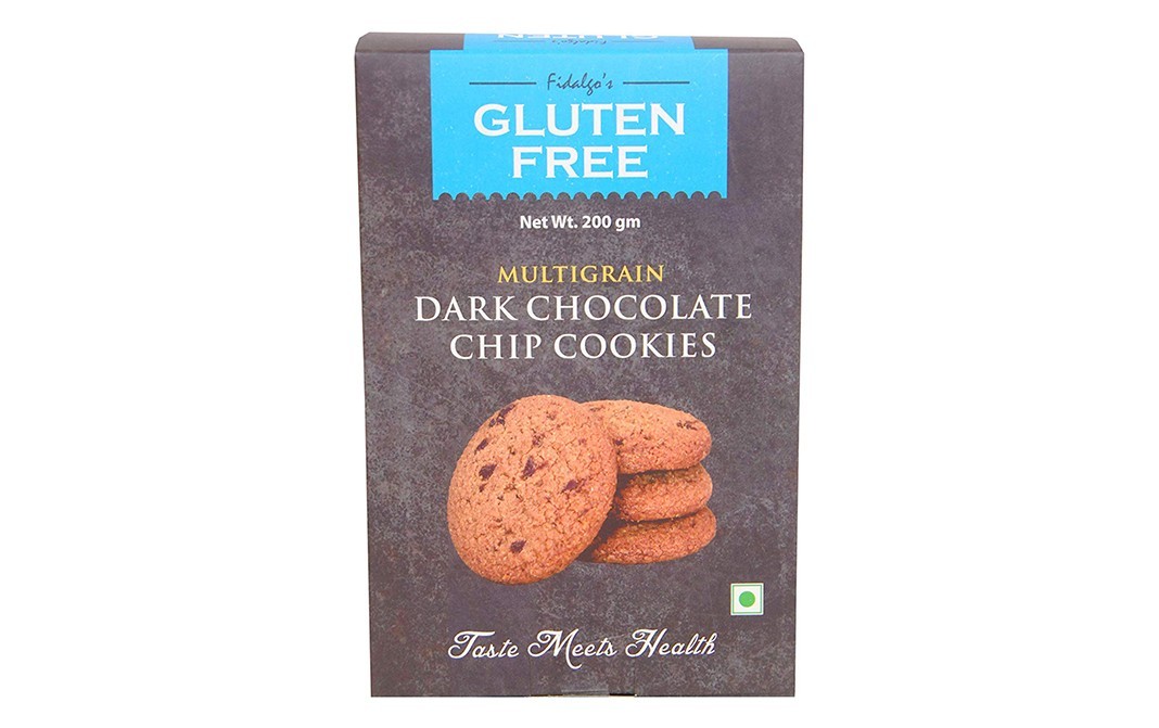 Fidalgo's Gluten Free Multigrain Dark Chocolate Chip Cookies   Pack  200 grams